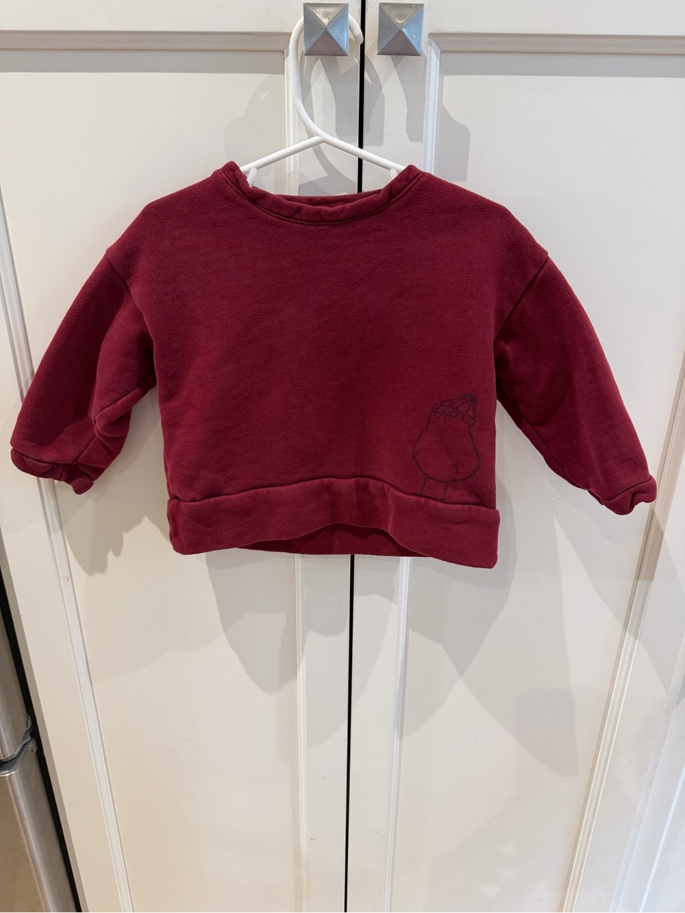 Gregor 2t 100% cotton Kids Burgundy Pullover Sweatshirt